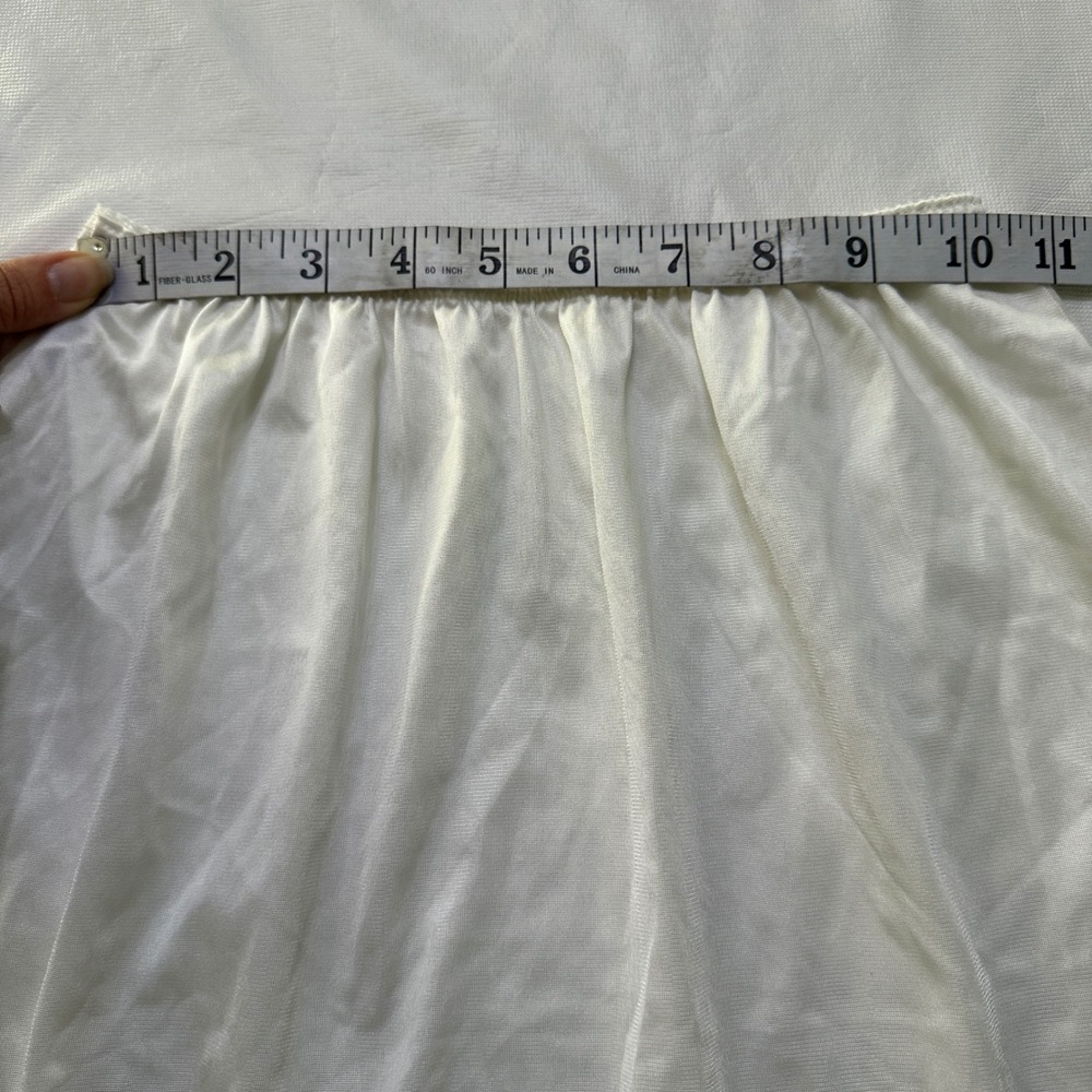 Warner's Half Slip Skirt Women M White Lace Trim Vintage Lingerie Retro Made USA - Picture 4 of 7
